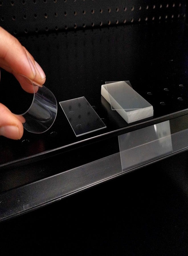 Store Fixtures Direct 1,000 Clear Plastic Tags, 2.5" x 1.25" Inch Shelving Insert Tag, Removeable Transparent Retail Price Label Holders for Gondola Shelf Channels or Data Ticket Channels - Image 1